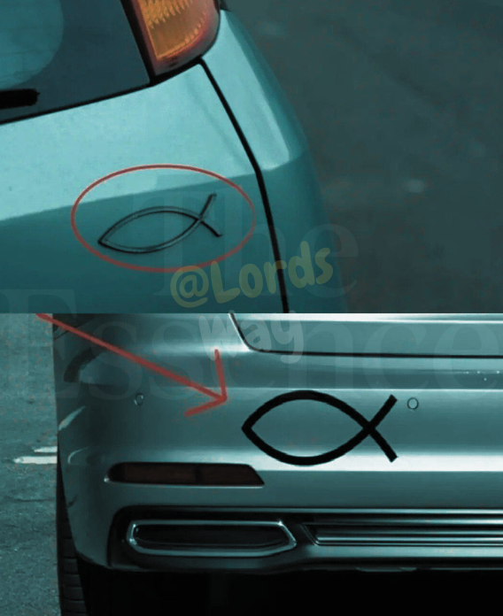 The Hidden Meaning Behind the Little Fish on Car Bumpers 4